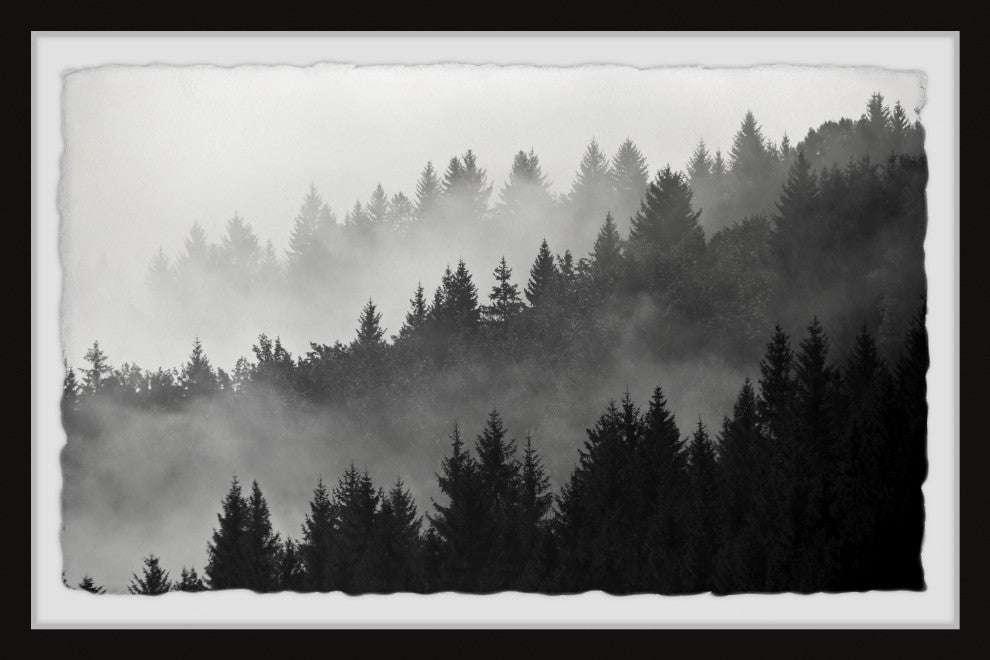 "Foggy Dawn" Framed Painting Print, 45x30