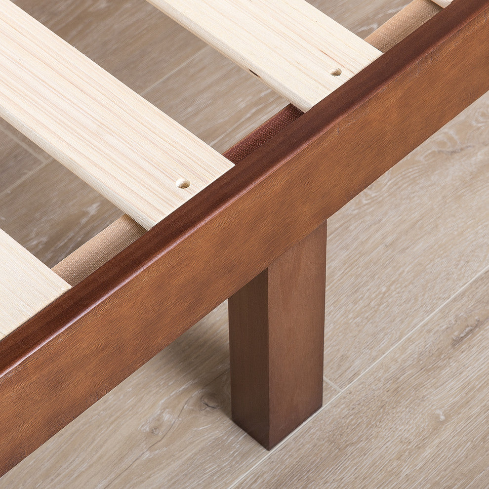 Naturalista Classic King Solid Wood Platform Bed, Espresso