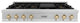 ZLINE 48" Rangetop, DuraSnow Stainless Steel With Gold Accents, RTSZ-48-G