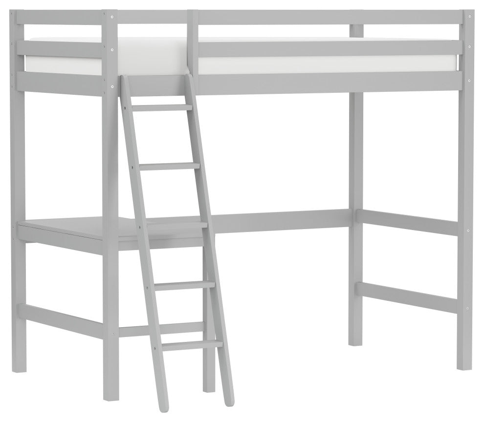 Hillsdale Kids and Teen Twin Loft Bed, Gray