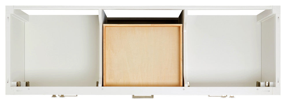 Ariel Cambridge 66" Double Rectangle Sinks Vanity, Carrara Quartz