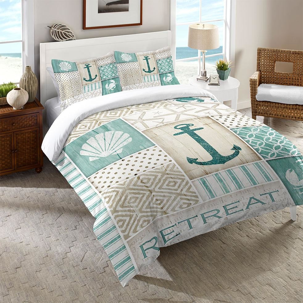 Laural Home Coastal Retreat Comforter Sham