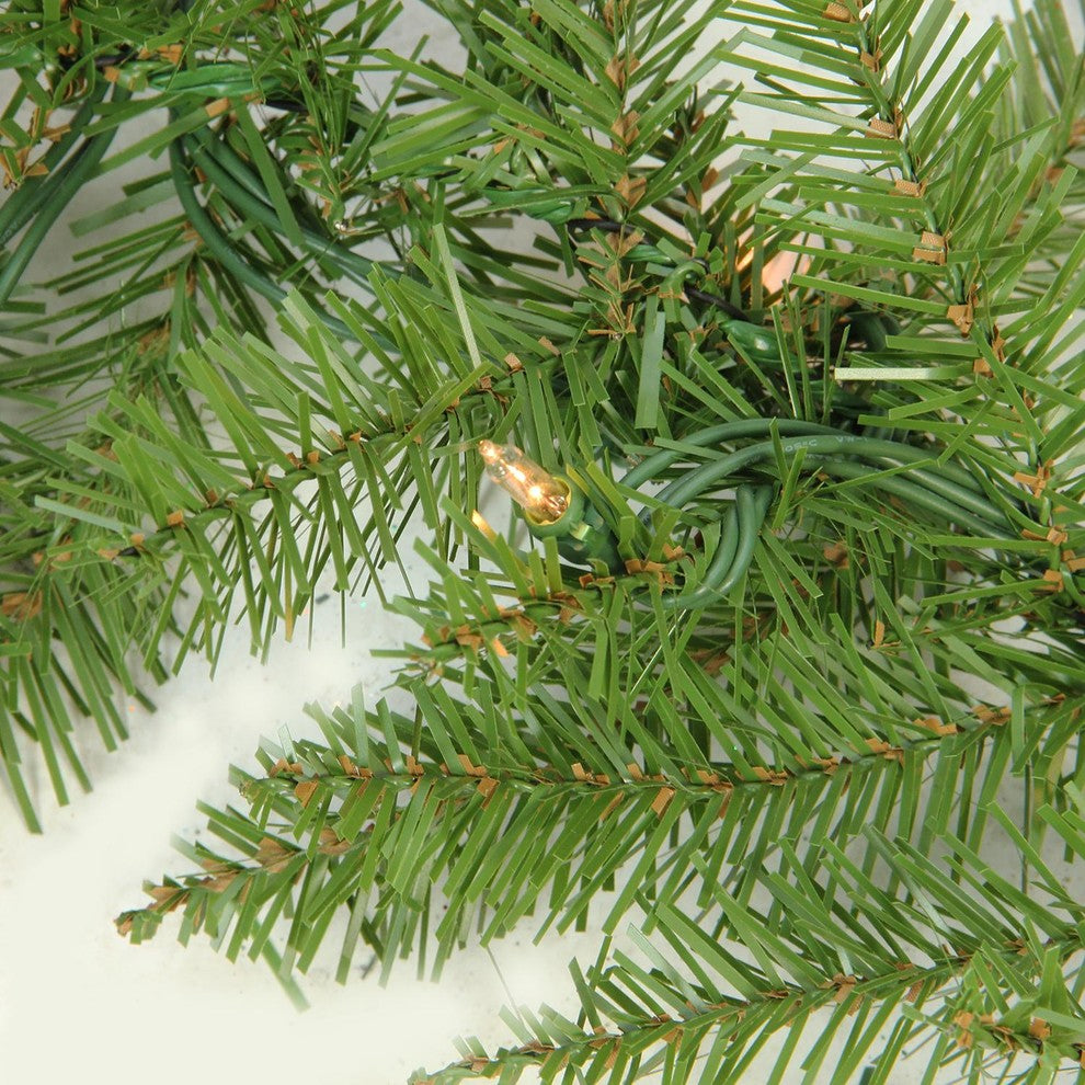 Northern Pine Garland 260 Tips 50 Lights, 9'x10", Clear Lights