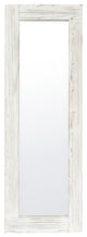 Graham 22x65 Full Length Mirror, Wall Mounted or Wall Leaning, Solid Wood Frame, White Wash