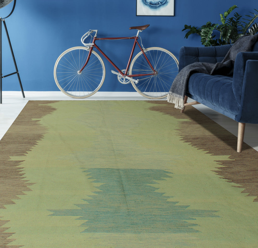 Winchester Kilim Okechuku Lt. Green Rug