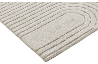 Mid-Century Tonal Area Rug, Ivory, 6'x9'
