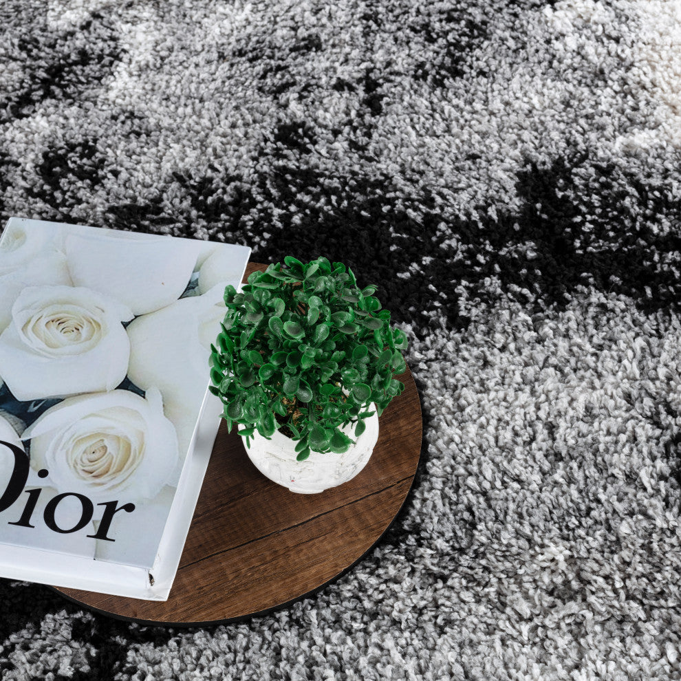 Noori Rug Shag Clark Grey/Black Rug