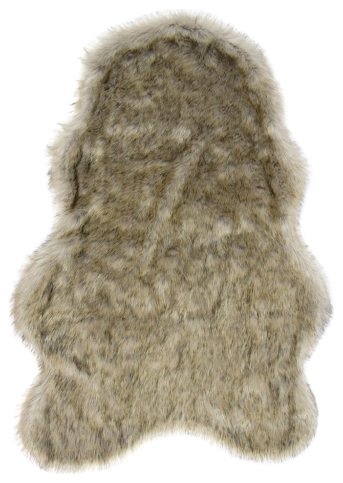 LUZIO Sable Vegan Faux Fur Seat Cover 43.3x29.2