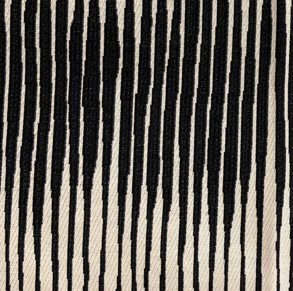 Black Crystal Luxury Throw Pillow in Black and Beige Tones, 24"x24"