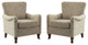 Nicola Contemporary Armchair, Set of 2, Beige