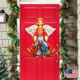 Nativity Christmas Angel Door Hanger