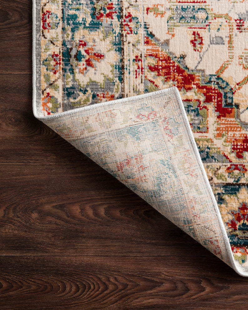 Antique Inspired Isadora Area Rug, Oatmeal/Multi, 8'x10'