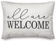 All Are Welcome Outdoor Lumbar Pillow