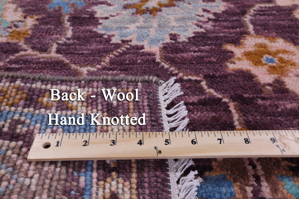 Handmade Turkish Oushak Wool Rug 4' 1" X 6' 3" - Q15338