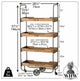 Industrial Pipe Cart With 4 Shelves