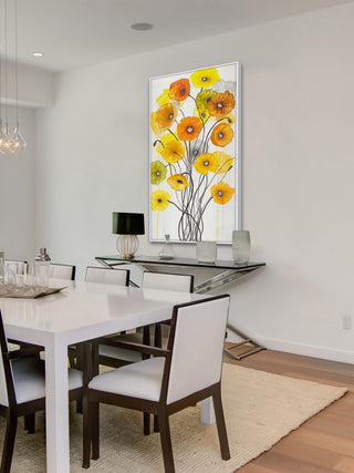 "Summer Gathering Floater" Framed Art Print, 57x114 cm