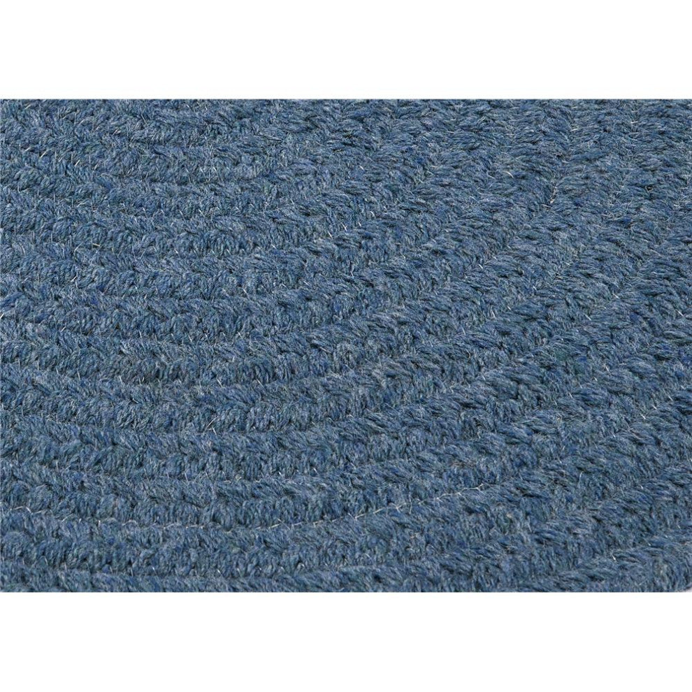 Colonial Mills Rug Bristol Federal Blue Round, 9x9