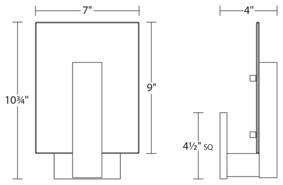 Sonneman 2724-WL Inside-Out Midtown 1 Light 9" Tall Compliant LED - Textured