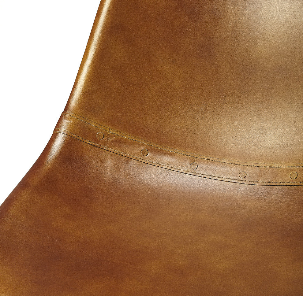 Butler Orson Brown Leather Side Chair