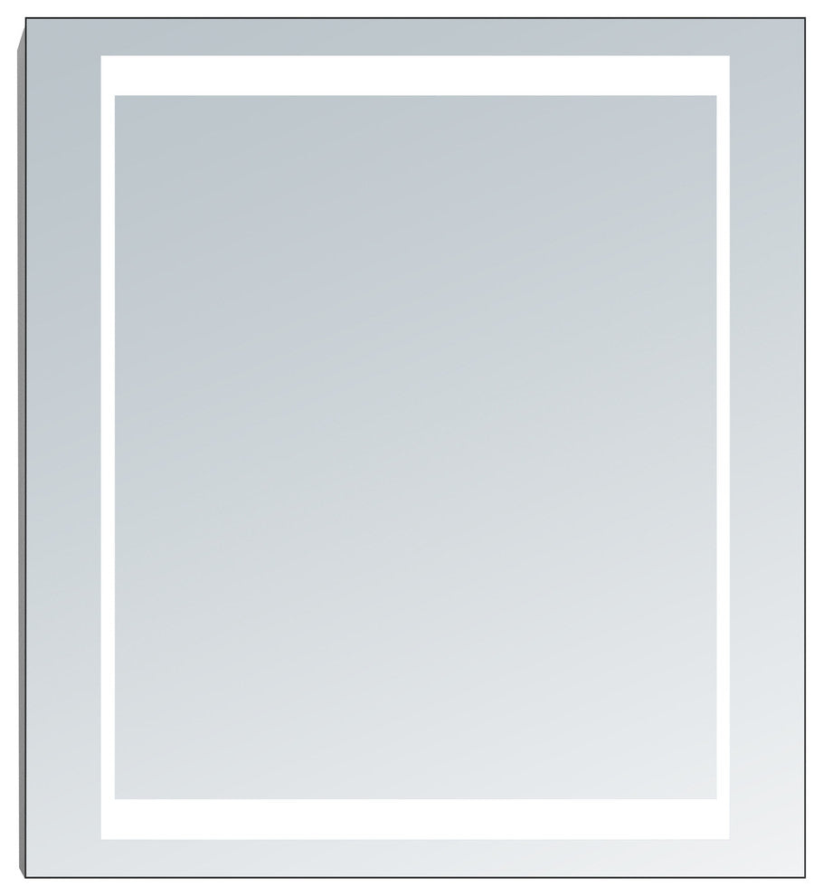 Electric LED Mirror Vanity Cabinet Single Door, LED Tubes, 24 X 26