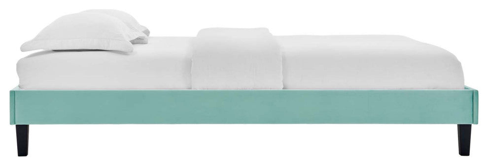 Elise Full Performance Velvet Platform Bed MOD-6877-MIN