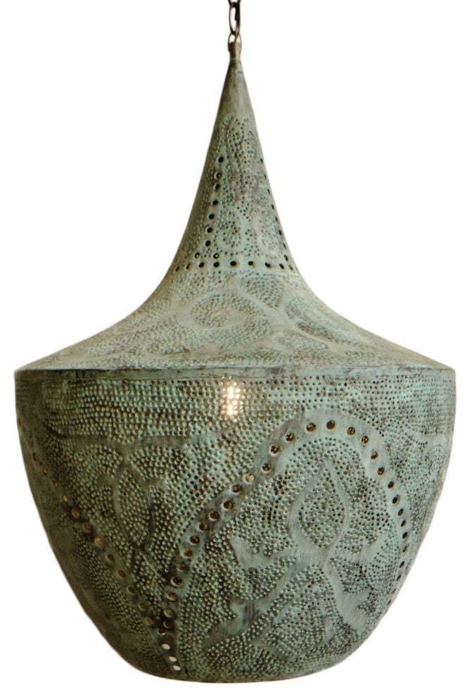 Copper Madras Pendant Large