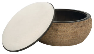 Uttermost 23734 Island Straw Storage Ottoman And Coffee Table