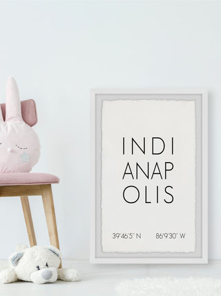 "Indianapolis" Framed Painting Print, 30x45
