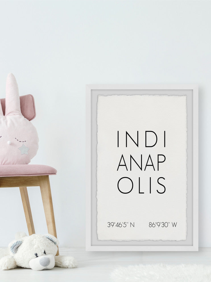 "Indianapolis" Framed Painting Print, 30x45
