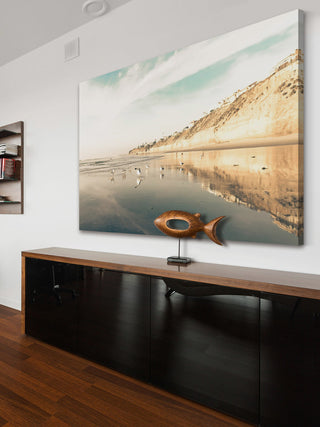 "Coastal Blues" Painting Print on Wrapped Canvas