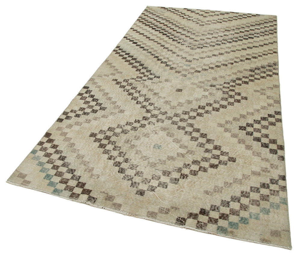 Rug N Carpet - Handmade Anatolian 4' 8'' x 8' 8'' Antique Vintage Rug