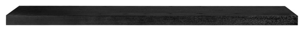 Barney Floating Shelf, Wenge, Black, 75"