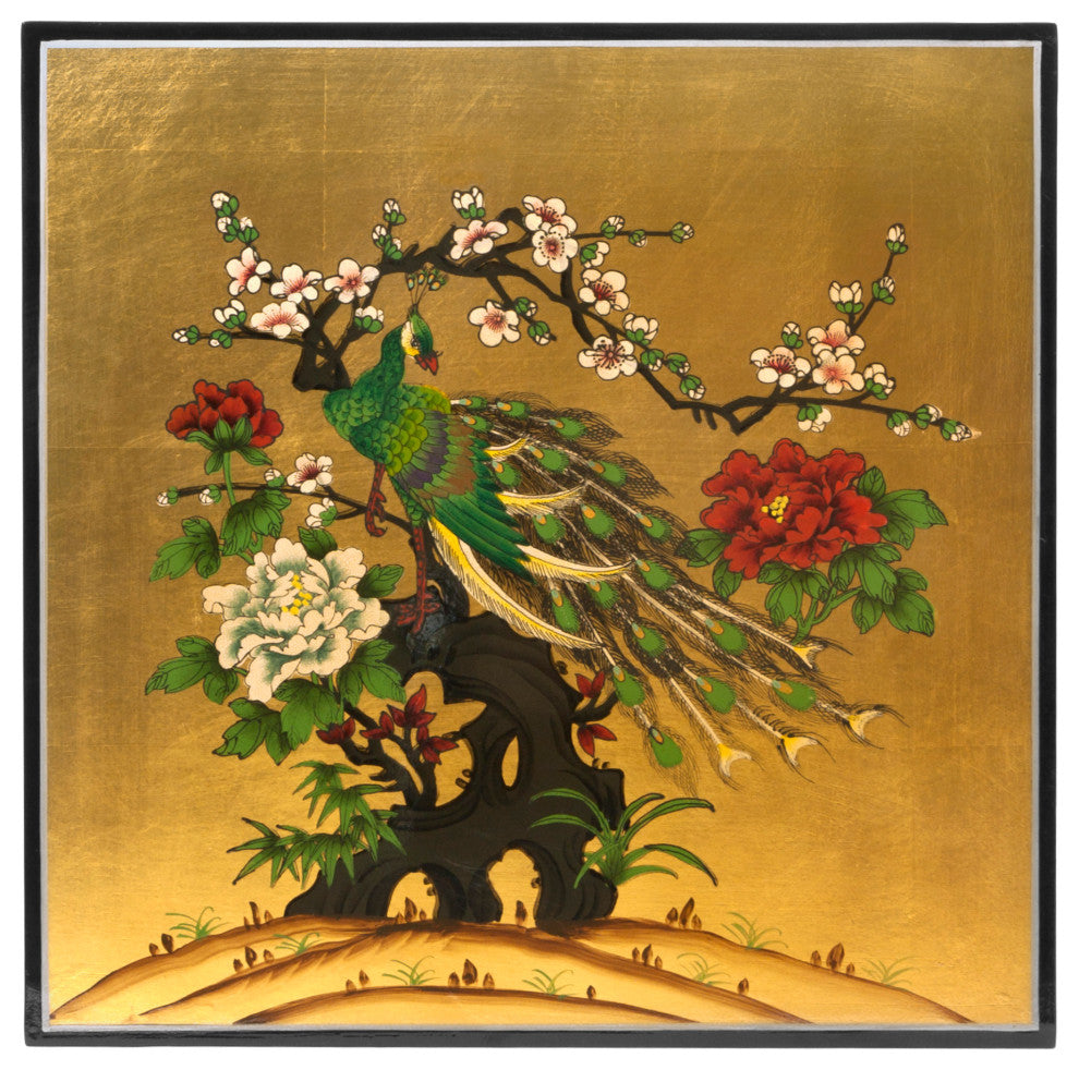 Gold Leaf Square Ming Table