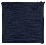 Colonial Mills Chair Pad Simply Home Solid Navy Chair Pad