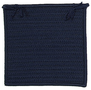 Colonial Mills Chair Pad Simply Home Solid Navy Chair Pad
