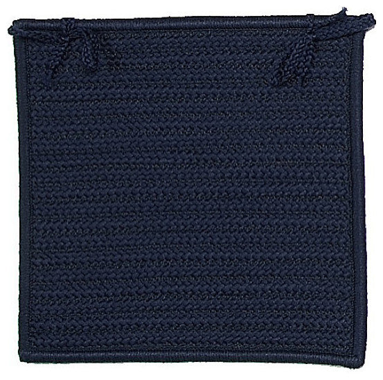 Colonial Mills Chair Pad Simply Home Solid Navy Chair Pad