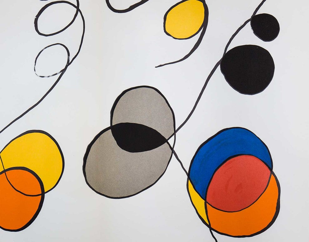 Alexander Calder Original Lithograph, 1968, Framed