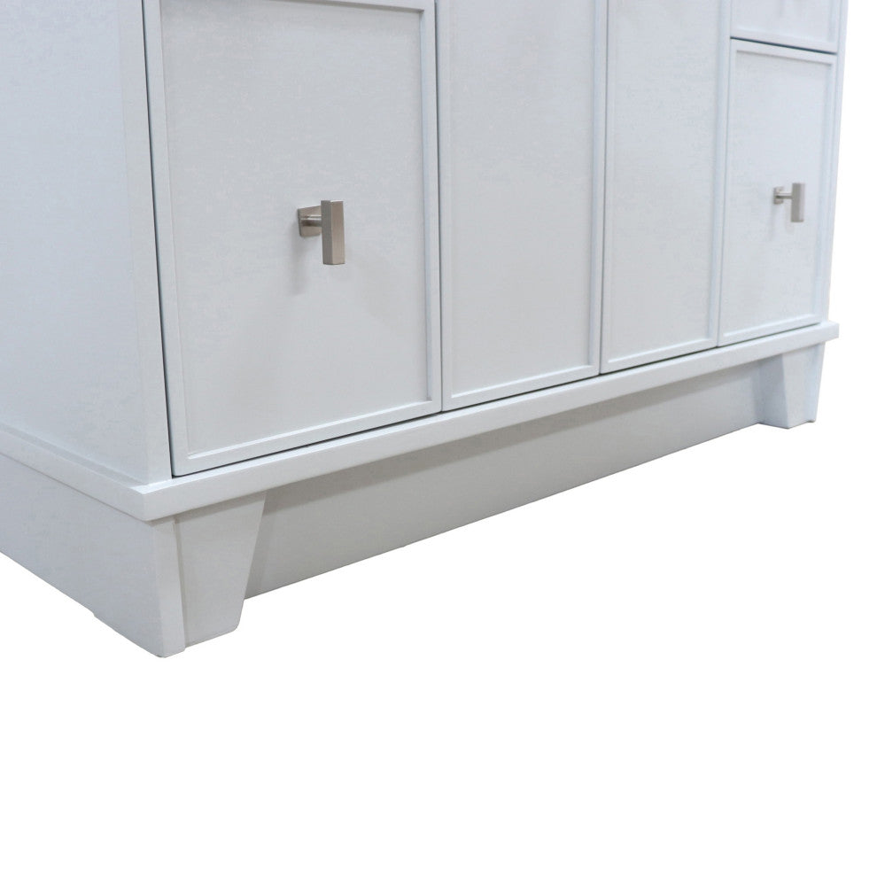 39" Single Sink Vanity, French Gray Finish With Engineered Stone Top