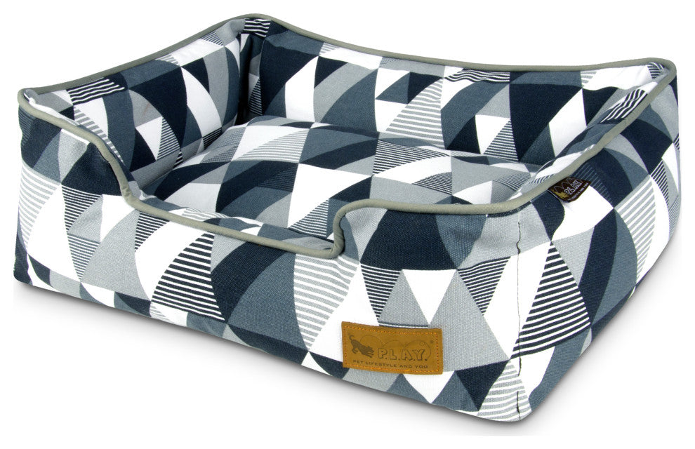 Lounge Bed, Mosaic, Tuxedo, Extra Large