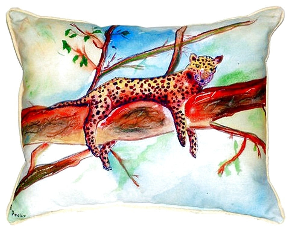 Leopard Extra Large Zippered Pillow 20x24