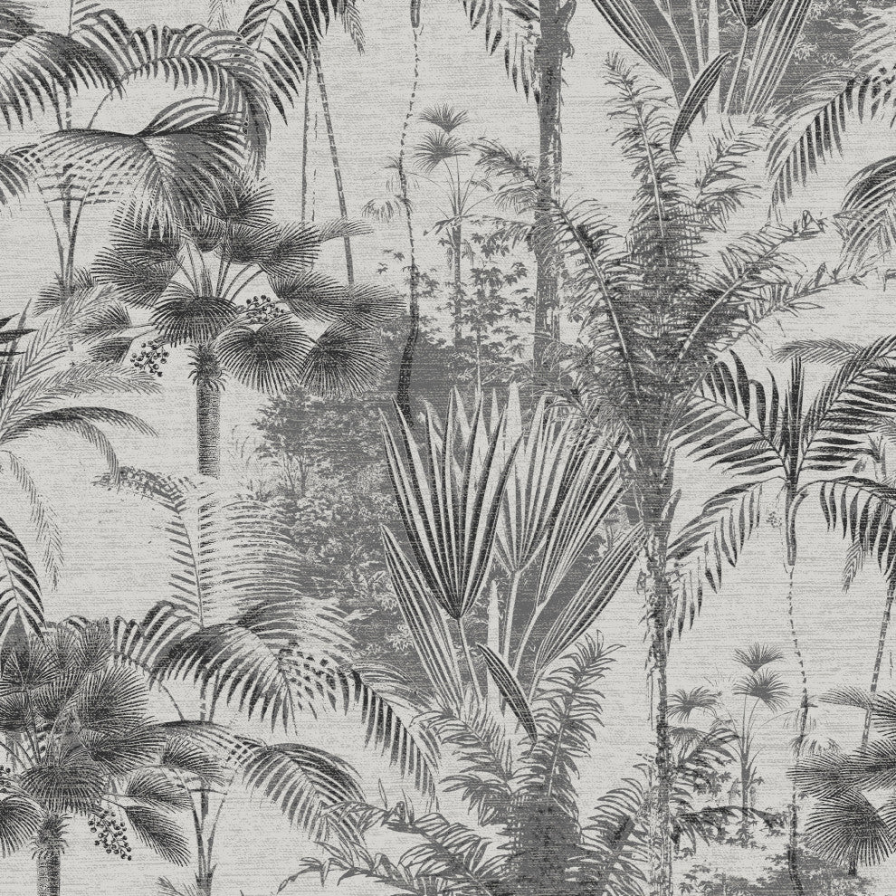 Jungle Texture Wallpaper, Mono