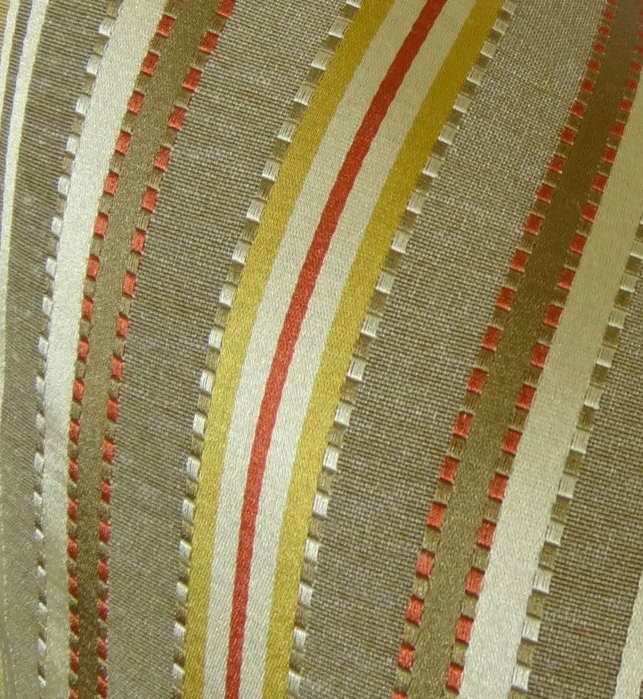 Macedonia Gold Red and Silver Handmade Luxury Pillow, 24"x24"