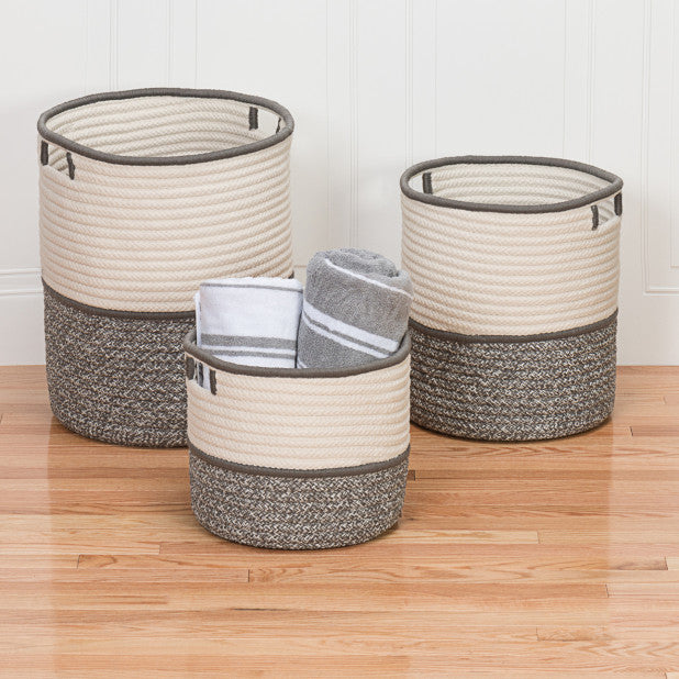 Colonial Mills Basket Jaydon Basket Gray Round