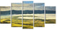 "Tuscany Farmland And Green Fields" Landscape Wall Art Print, 5 Panels, 60"x32"