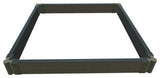 Weathered Wood Raised Garden Bed 4'x4'x5.5", 2" Profile