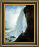 Ferdinand Richardt Underneath Niagara Falls Framed Premium Canvas Print, 18"x24"