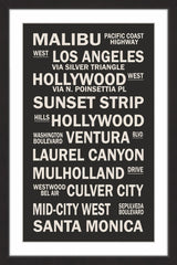 "Cali Sites" Framed Paper Print, 60x90 cm