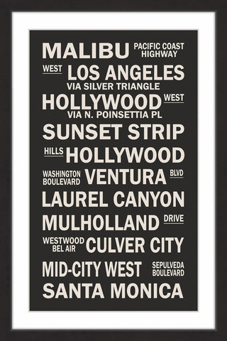 "Cali Sites" Framed Paper Print, 60x90 cm