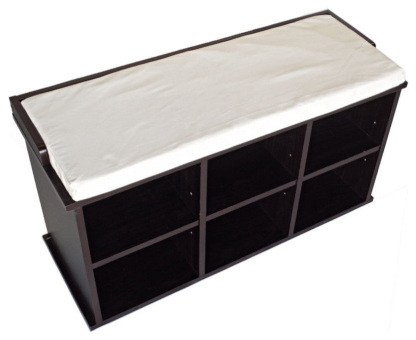 Kendal Shoe Bench, 6 cells for shoes
