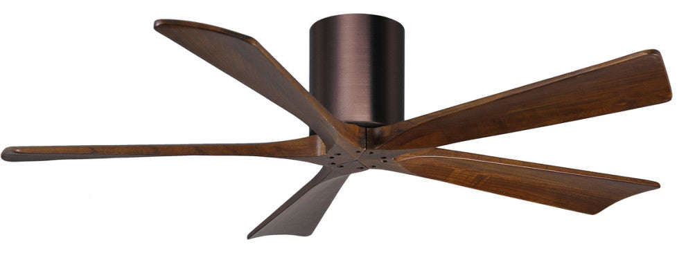 Matthews Fan, Irene-5H Ceiling Fan, Brushed Bronze, 52", Walnut